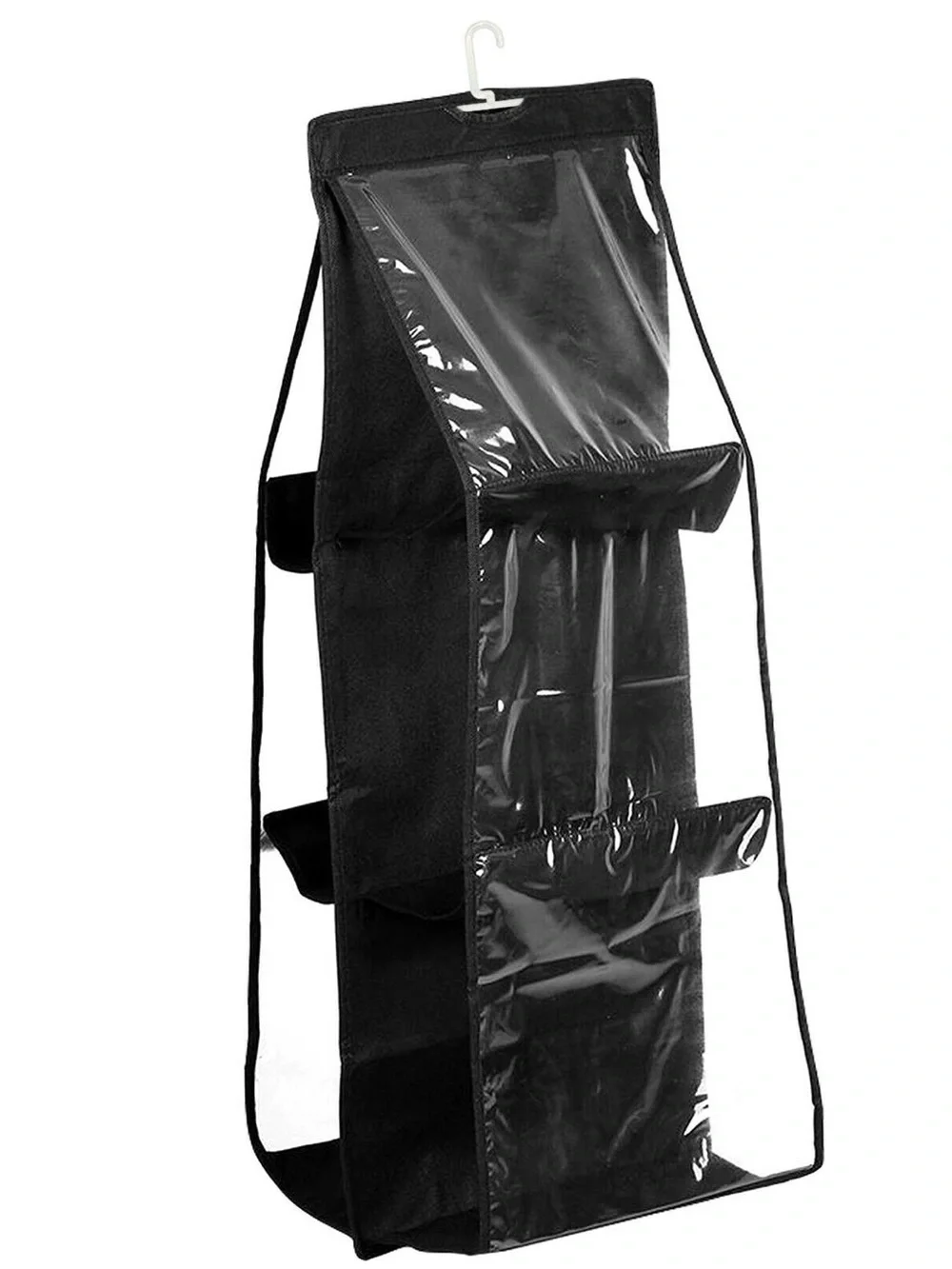 Large Capacity Hanging Purse Organizer Rack Storage Bag For Closet 6 Pockets